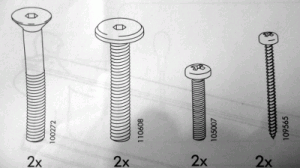 Ikea screws