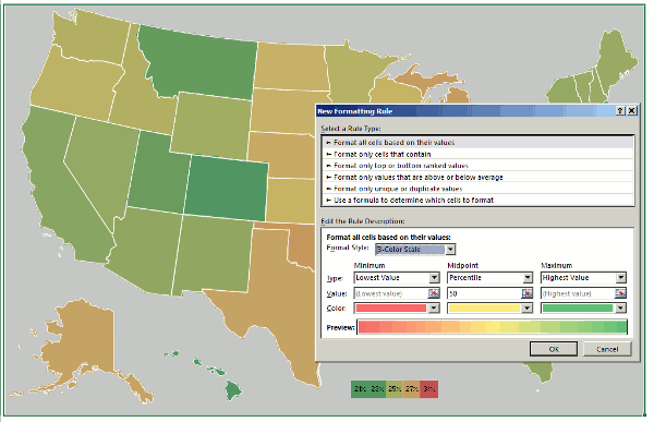 Making Excel Maps Without Vba